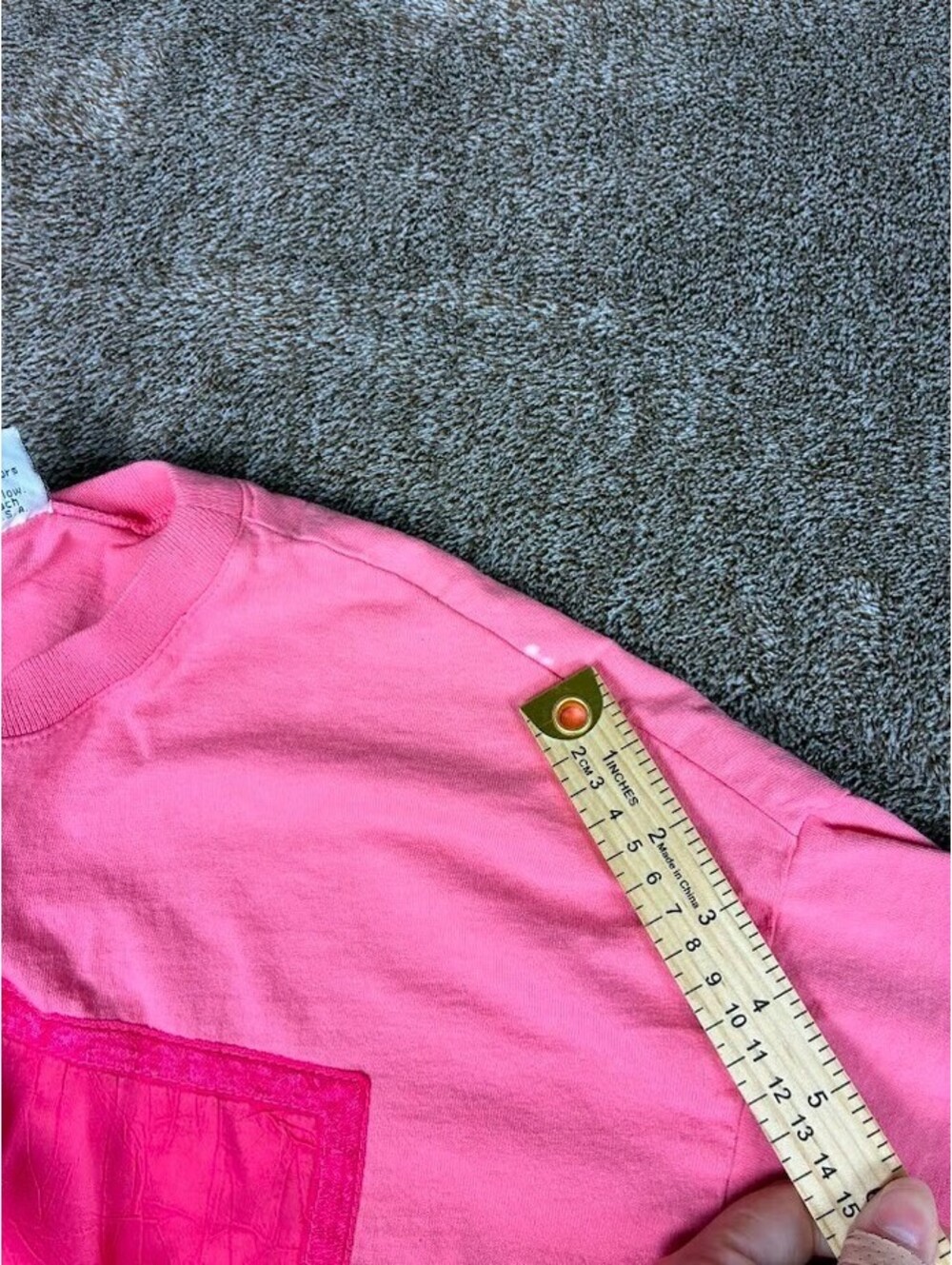 Vintage 1990's Johnny Was Pink Patchwork T-Shirt … - image 6